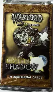 LIGHT & SHADOW Booster Pack Warlord Saga of the Storm CCG New & Sealed