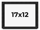 17x12 Shadow Box Black Rustic Barnwood Display Frame | 1.125 Inch Deep | 0.875