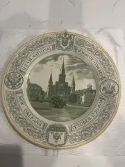 Antique 1938 New Orleans US Eucharistic Congress John Maddock Englan Ivory Plate