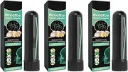 Aromatherapy Innhaler, Essential Oils, Portable Stick, Increase Focus, Upgrade Your Breathing and Relieve Aches, Organics, Pack of 3, 0.035oz