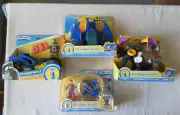 IMAGINEXT BATMAN RALLY CAR,BATWING,SUPERMAN, PENQUIN COPTER SETS, MOC