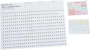 GRADENEVE Calendar Daily Planning Schedule Simple Design for Home Office and School present for