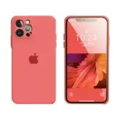P - NewBee Silicone Shockproof Red Case Cover for iPhone 12 Pro with Lens Pro...