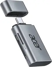 acer USB C 4.0 SD Card Reader, UHS-II External Memory Card Adapter OTG, High-Speed for SDXC/SDHC/microSDXC/SD Compatible with Android Galaxy S21, Tablet, MacBook Pro/Air