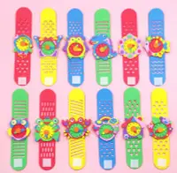 在飛比找Yahoo!奇摩拍賣優惠-新品 DIY兒童EVA黏貼手錶 EVA海綿 卡通造型手裱 E