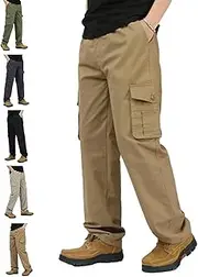 [Generic] Adorlina Flex Cargo Pants for Men Flexrover, Ultra Comfort Flex Fit Multi-Pocket Durable Pants, Durable and High Stretch