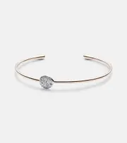 [Pomellato] Pomellato Sabbia 18kt rose gold bangle with diamonds M pink