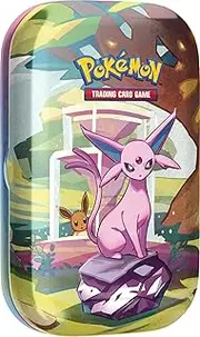 Pokémon TCG: Scarlet & Violet—Prismatic Evolutions Mini Tin – Espeon (2 Booster Packs & 1 Coin)