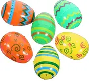 KOMBIUDA 12Pcs Fillable Easter Eggs Reusable Easter Egg Shaped Decorations for Parties Packaging and Candy for Easter Hunt and Celebrations