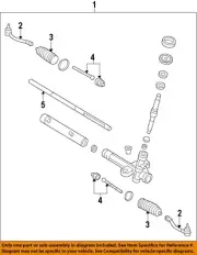 HYUNDAI OEM 07-12 Elantra Steering Gear Linkage-Outer Tie Rod 568202H090 (for: Hyundai)