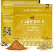 moji masala Indian Spice Kits – Dahl Masala Spice Blend – Spice Mix for Authentic Indian Food at Home – Vegan Seasoning Set for Lentils – 2-Packs Serve 8-10