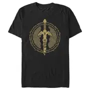 Nintendo The Legend of Zelda: Tears of the Kingdom Master Sword Icon Graphic Tee Short Sleeve T-shirt-BlackBzy195 Pure cotton high quality M