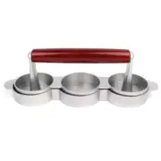 Hamburger Presses Nonstick 3 Slot Small Burger Patties Press Triple Beef2668
