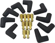 PQY - 9 Pcs/Set HEI Style Distributor Caps Spark Plug Wire Male Rubber Boots Terminals Ends Connector Set PQY-SSC03 Ignition coil