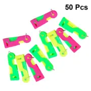 50Pcs self threading needle easy threader for sewing machine cross