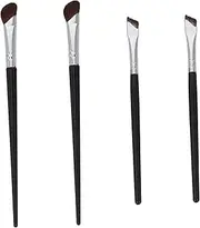 Ipetboom 4 Pcs Eyeliner Brush Eyelashes Eyeshadow Brush Eyeliner Applicator Tool Highlighter Brow Brush Jumbo Eye Pencil Face Angled Makeup Brush Eyebrows Brush Facial Mask Eye Makeup Wood