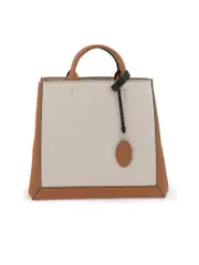 Tod's Canvas Leather Tote Bag
