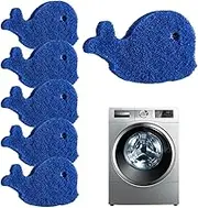 6 Pet Hair Remover for Washing Machine | Blue Whale Pet Hair Remover for Laundry | Reusable Pet Hair Laundry Dryer Lint Remover for Washing Machine