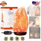Handcrafted Himalayan Salt Lamp 10-12 Inches with Dimmer Switch & Light Bulbs