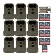 Stealth Cam Wildview 14MP Trail Camera with 32GB Memory Card Bundle 9-Pack