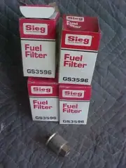 4 SIEG FUEL FILTERS FORD LINCOLN MERCURY LYNX ... GS3596