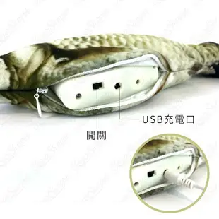 【蜜絲小舖】跳跳魚 電動魚 會動的魚 跳動魚 仿真魚 擺尾魚 貓咪玩具 狗狗玩具 寵物玩具 usb充電 嬰兒安撫#831