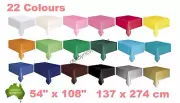 Wedding Party Tablecover Table Cover Cloth Plastic Tablecloth Birthday 26 Colour