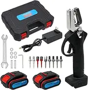 Roboraty Electric Ear Tag Applicator for Swine Cow Sheep Rabbit Identification Tools Portable Ear Tag Puncher w/2 x 2000mAh Battery