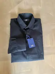Cavalli CLASS Men’s Long Sleeve Dress Sports Shirt Size 16.5 EU 42 Slim Black