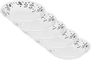 [CORELLE] J420-MLFCP-1929 Deep Plates, Set of 5, Plates, Break-Resistant, Lightweight, Microwave Safe, Oven Safe, Dishwasher Safe, Moonlight Forest