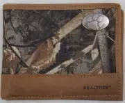 ZEP-PRO Clemson Tigers REALTREE MAX 5 Camo Bifold Wallet Tin Gift Box