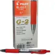 Pilot G207 Gel Ink Retractable Rollerball Pen Red Pack of 12 G2RED