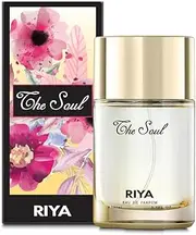 RYA THE SOUL for Women Eau De Parfum Spray Floral-Green-Musky 100ML Moderate Fragrance Long Lasting Perfume (Gold)