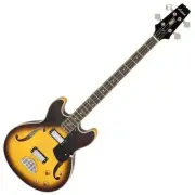 Ariaproii Tab-Classic/Fm Bs Aria Electric Bass Semi-Acoustic 4 String Brown Sunb