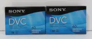 2 Sony DVC Digital Video Mini DV Premium Cassette Tape - 60 Minutes LP-90