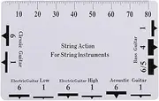 Gupcaqosjw String Action Gauge - Lightweight String Height Gauges - Luthier Repair Tool, Setup Tools, Electric Guitar Parts for Acoustic Guitar Bass Mandolin Banjo