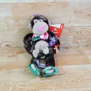 Aurora Hawaiian Monkey Cheeky's Bean Plush Banana Tail Green Sandals NEW