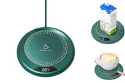 Electric Coffee Mug Warmer USB Cup Heater With 3 Temp Settings-Green
