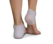 Cracked Heels Relief Protective Silicone Gel Sleeves for Heel Pain or Plantar Fasciitis