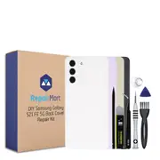 Samsung Galaxy S21 FE 5G Compatible Back Cover with Lens Installed Replacement DIY Repair Tools Kit