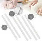 2x Rolling Pin Guides Ceramic Clay 40cm Kitchen Tools Measuring Dough Strips