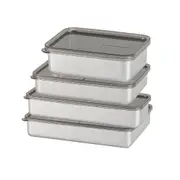 Stainless Steel Airtight Food Storage Container with Lid for Refrigerator