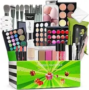 Jubepk Professional Makeup Set | Travel Beauty Kit - Portable Travel Make up Set for Women, Makeup Artist, Beautician