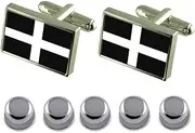 [Select Gifts] Shirt Dress Studs Cornwall County England Flag Cufflinks