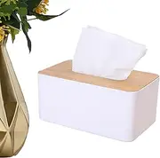 Setauoo Dryer Sheet Facial Tissue Holder - Tissue Holders for Bathrooms - Wooden Modern Farmhouse Boho Decor, Bathroom Dispensers, Multi-Functional for Restaurants