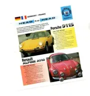 Porsche 911 vs. Renault Alpine A110 Road Test Brochure