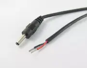 10x CCTV DC Power Plug Jack Connector 3.5x1.35mm Male Socket w/ Cord Cable 30cm