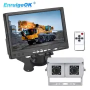 Motorhome Van Dual Rear View Reversing Camera for Commercial Vehicles+7" Monitor