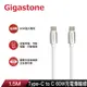 GIGASTONE TypeC to C 60W充電傳輸線1.5M白