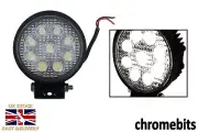 12/24V ROUND 27W 9 LED WORK FLOOD LIGHT LAMP CAR TRUCK BOAT OFFROAD ATV SUV